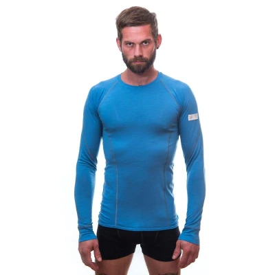 Sensor Merino Active Modrá pánské funkční tričko