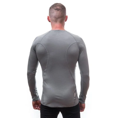 Sensor Merino Active Sv.šedá pánské funkční tričko