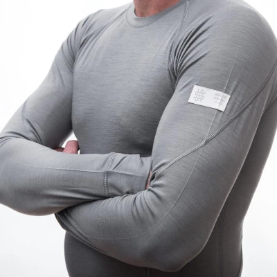 Sensor Merino Active Sv.šedá pánské funkční tričko