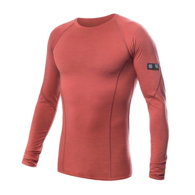 SENSOR Merino Active pánské triko dl. rukáv Terracotta SENSOR Merino Active pánské triko dl. rukáv Terracotta
