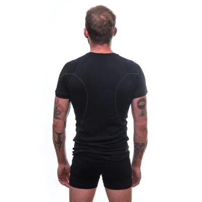Sensor Merino Active Černá pánské funkční tričko