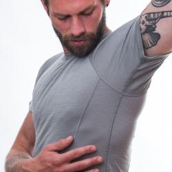 Sensor Merino Active Sv.šedá pánské funkční tričko