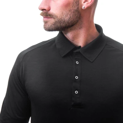 Sensor Merino Active Černá pánské funkční tričko