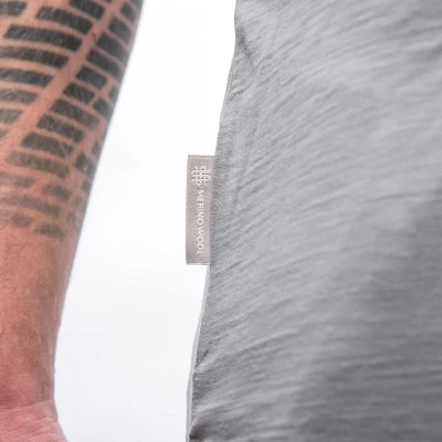 SENSOR Merino Active Polo pánské šedé triko kr.rukáv