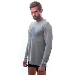 Sensor Merino Active Pt Compass Šedá pánské funkční tričko POUZE L (VÝPRODEJ)