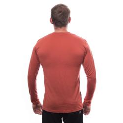 SENSOR Merino Active Snsr pánské triko dl.rukáv Terracotta