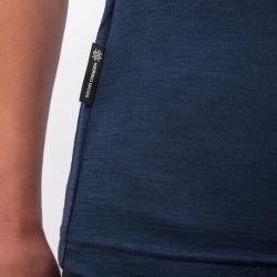 SENSOR Merino Active Songbirds dámské triko kr. rukáv Deep Blue