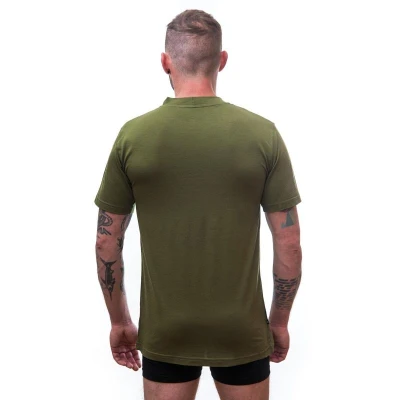 Sensor Merino Active Pt Track Safari Green pánské funkční tričko