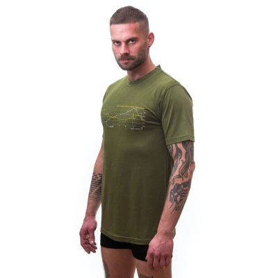 Sensor Merino Active Pt Track Safari Green pánské funkční tričko