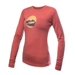SENSOR Merino Active Triglav dámské triko dl.rukáv Terracotta SENSOR Merino Active Triglav dámské triko dl.rukáv Terracotta