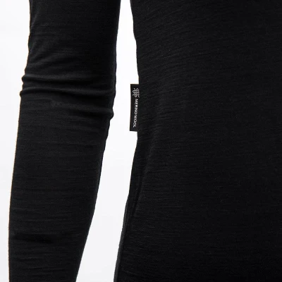 SENSOR Merino Air dámské černé body dl.rukáv