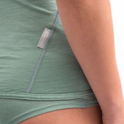 SENSOR Merino Air dámské triko bez rukávu Basil Green