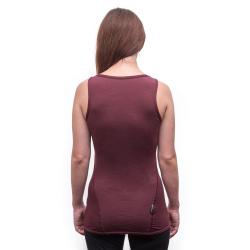SENSOR Merino Air dámské triko bez rukávu Port Red