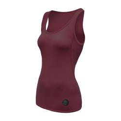 SENSOR Merino Air dámske tričko bez rukávov Port Red