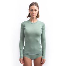 SENSOR Merino Air dámské triko dl.rukáv Basil Green