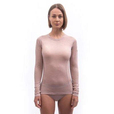 SENSOR Merino Air dámské triko dl.rukáv Dusty Pink