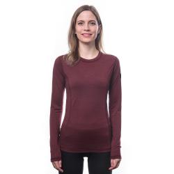 SENSOR Merino Air dámské triko dl.rukáv Port Red