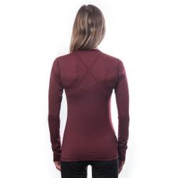 SENSOR Merino Air dámské triko dl.rukáv Port Red