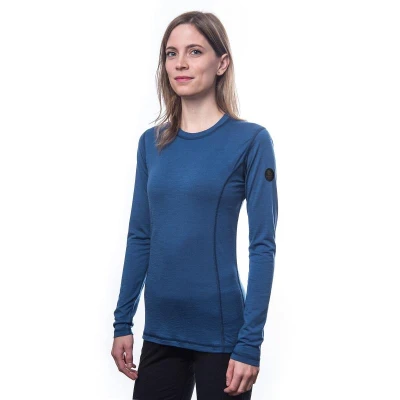 SENSOR Merino Air dámské tm.modré triko dl.rukáv