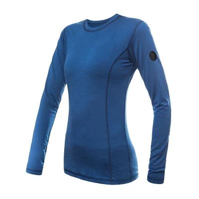 SENSOR Merino Air dámské tm.modré triko dl.rukáv