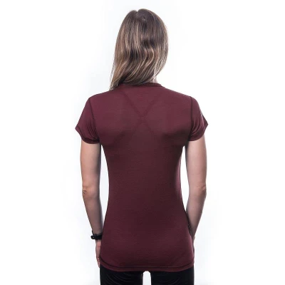 SENSOR Merino Air Port Red dámské tričko