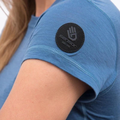 SENSOR Merino Air dámské triko Riviera Blue