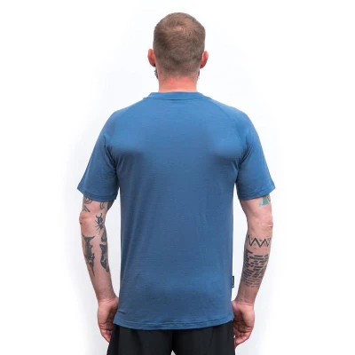SENSOR Merino Air Earth pánské triko Riviera Blue