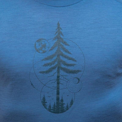 SENSOR Merino Air Earth pánské triko Riviera Blue