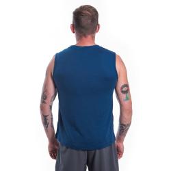 SENSOR Merino Air Explore pánské triko bez rukávu Tm.modrá