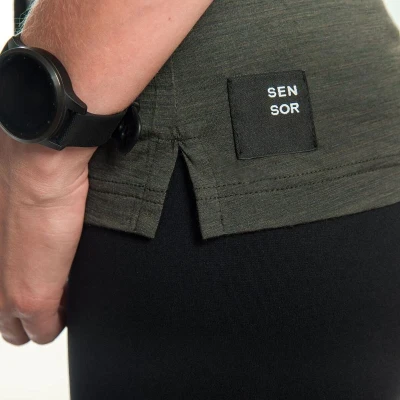 SENSOR Merino Air Fox dámské triko bez rukávu Olive Green POUZE S (VÝPRODEJ)