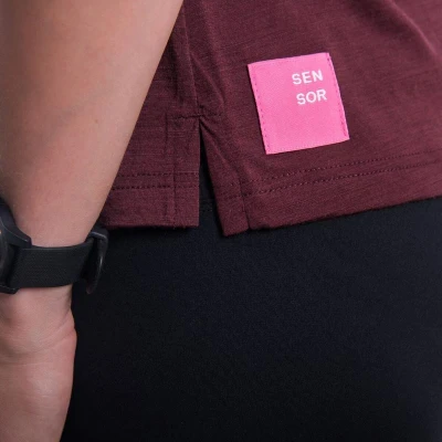 SENSOR Merino Air Fox dámské triko bez rukávu Port Red