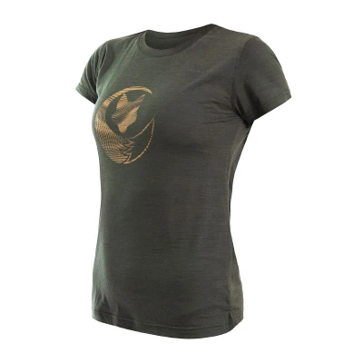 SENSOR Merino Air Fox dámské triko kr.rukáv Olive Green