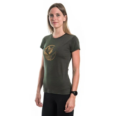 SENSOR Merino Air Fox dámské triko kr.rukáv Olive Green
