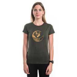 SENSOR Merino Air Fox dámské triko kr.rukáv Olive Green