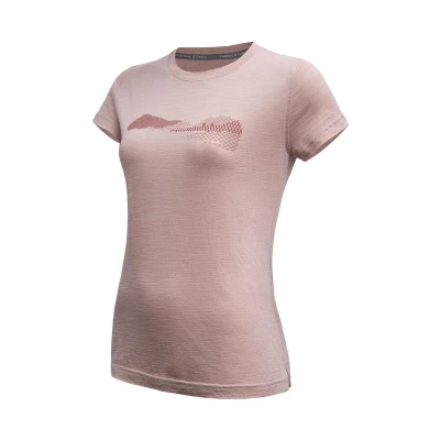 SENSOR Merino Air Hills dámské triko kr.rukáv Dusty Pink