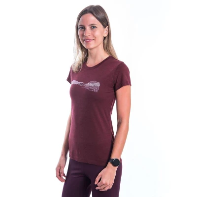 SENSOR Merino Air Hills dámské triko Port Red