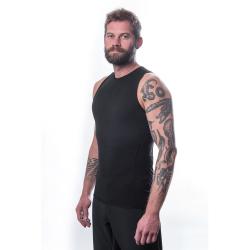 SENSOR Merino Air pánský černý nátělník