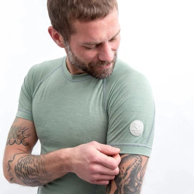 SENSOR Merino Air pánské tričko Basil Green