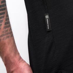 SENSOR Merino Air Rj Everest pánské černé triko