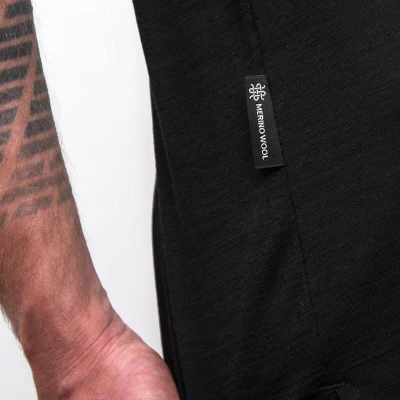 SENSOR Merino Air Rj Everest pánské černé triko