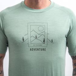 SENSOR Merino Air Say Yes pánské triko kr.rukáv Basil Green