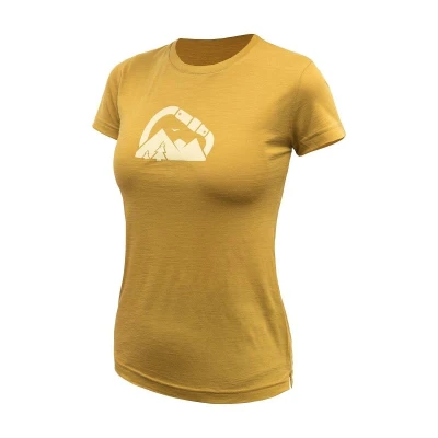 SENSOR Merino Air Summit dámské triko kr.rukáv Mustard