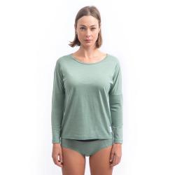 SENSOR Merino Air Traveller dámské triko dl.rukáv Basil Green