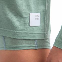 SENSOR Merino Air Traveller dámské triko dl.rukáv Basil Green
