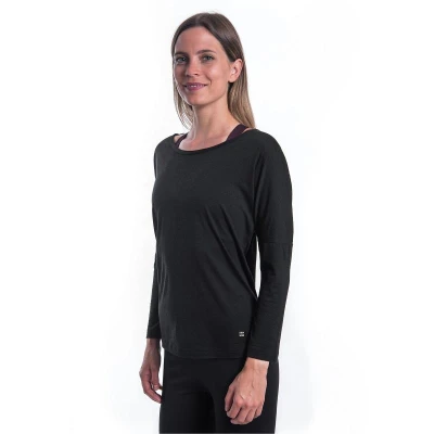 SENSOR Merino Air Traveller dámské černé triko dl.rukáv