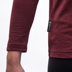 SENSOR Merino Air Traveller dámské triko dl.rukáv Port Red