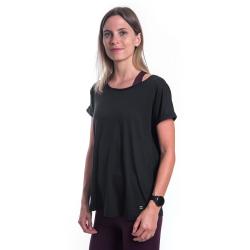 SENSOR Merino Air Traveller dámské černé triko kr.rukáv
