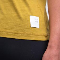 SENSOR Merino Air Traveller dámské triko kr.rukáv Mustard