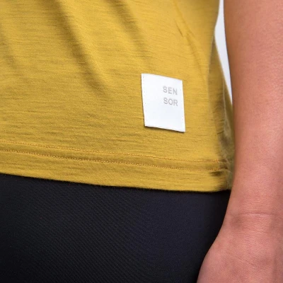 SENSOR Merino Air Traveller dámské triko kr.rukáv Mustard