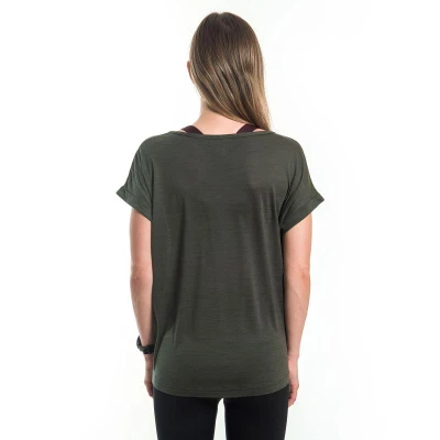 SENSOR Merino Air Traveller dámské triko kr.rukáv Olive Green